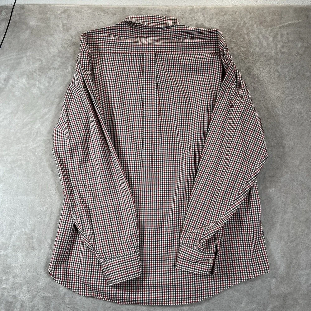 Brooks Brothers 346 Men's L Multicolor Plaid Long Sleeve Button‎ Down Shirt